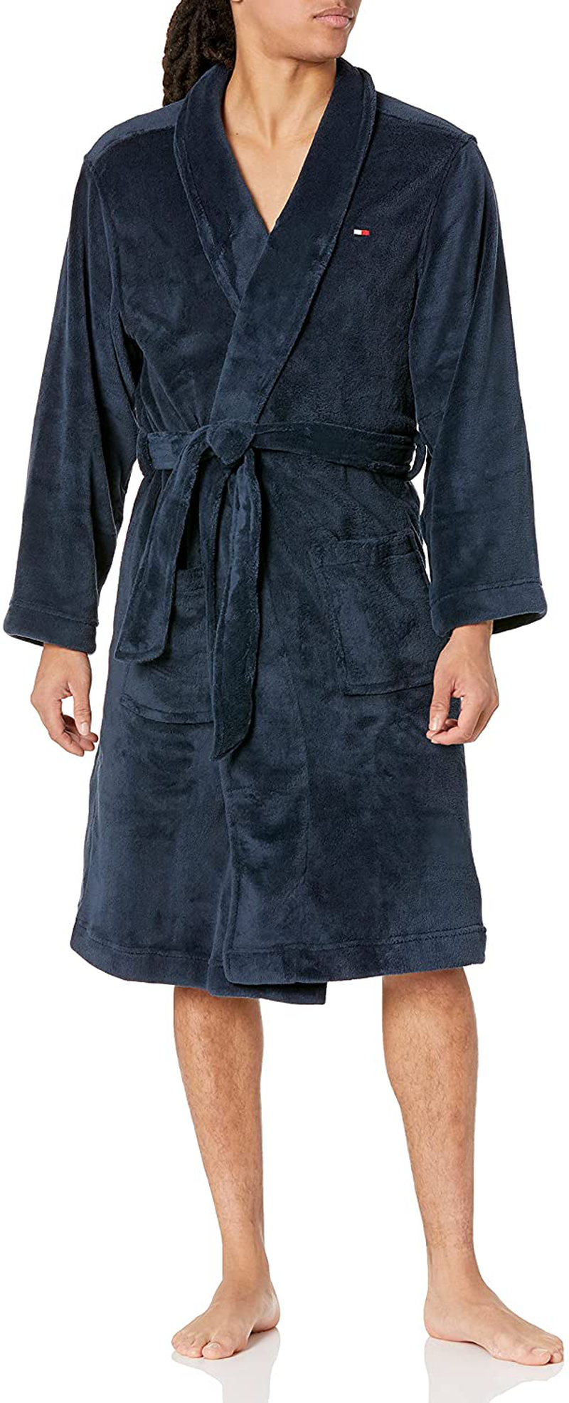 Tommy Hilfiger Mens Plush Robe Apparel & Accessories > Clothing > Sleepwear & Loungewear > Robes Kylie Max   