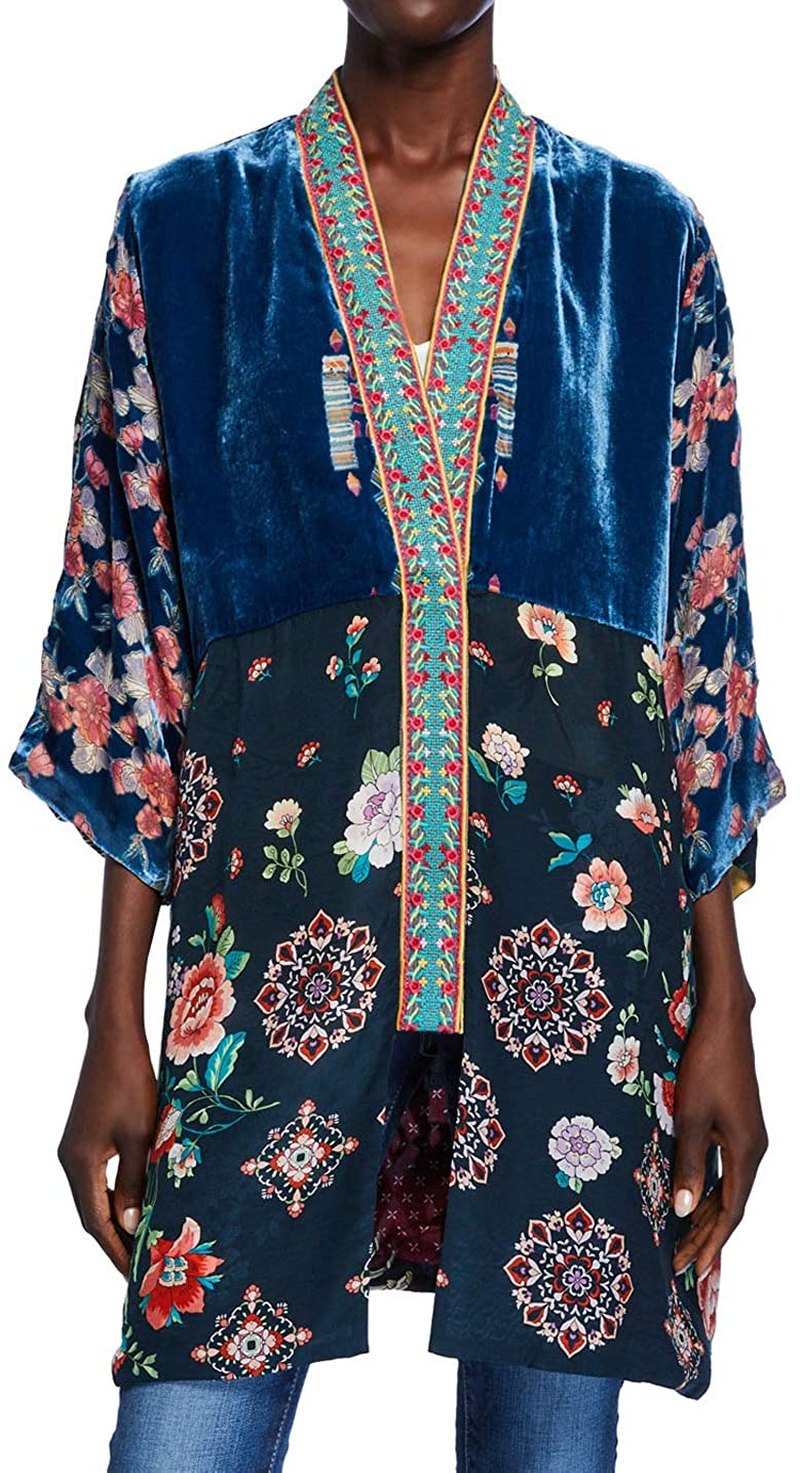 Johnny Was Bianca Reversible Kimono - C41219A6 Apparel & Accessories > Clothing > Sleepwear & Loungewear > Robes Johnny Was   