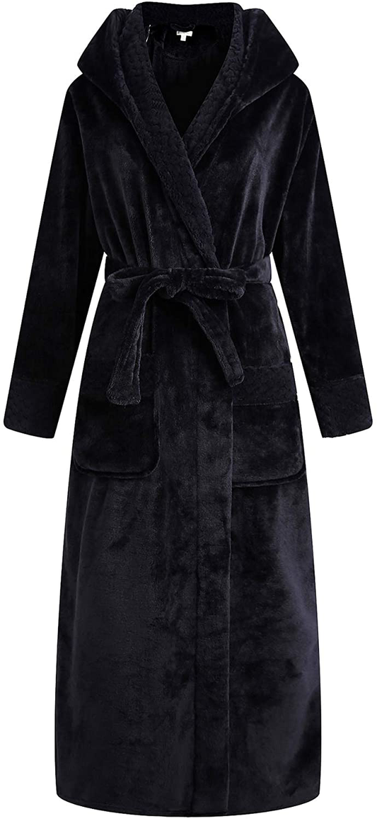 Richie House Women'S Plush Soft Warm Fleece Bathrobe Robe RH1591 Apparel & Accessories > Clothing > Sleepwear & Loungewear > Robes Kylie Max   