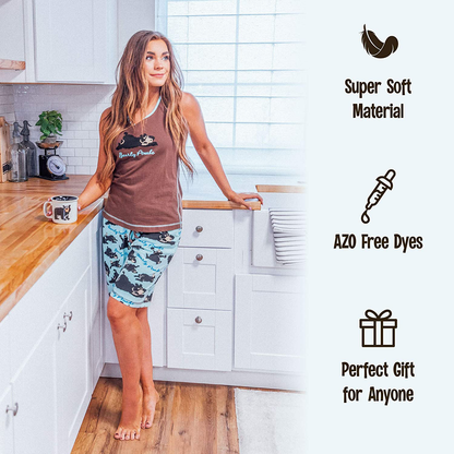 Lazy One Animal Pajamas for Women, Cute Pajama Shorts and Top Separates Apparel & Accessories > Clothing > Sleepwear & Loungewear > Pajamas Kylie Max   