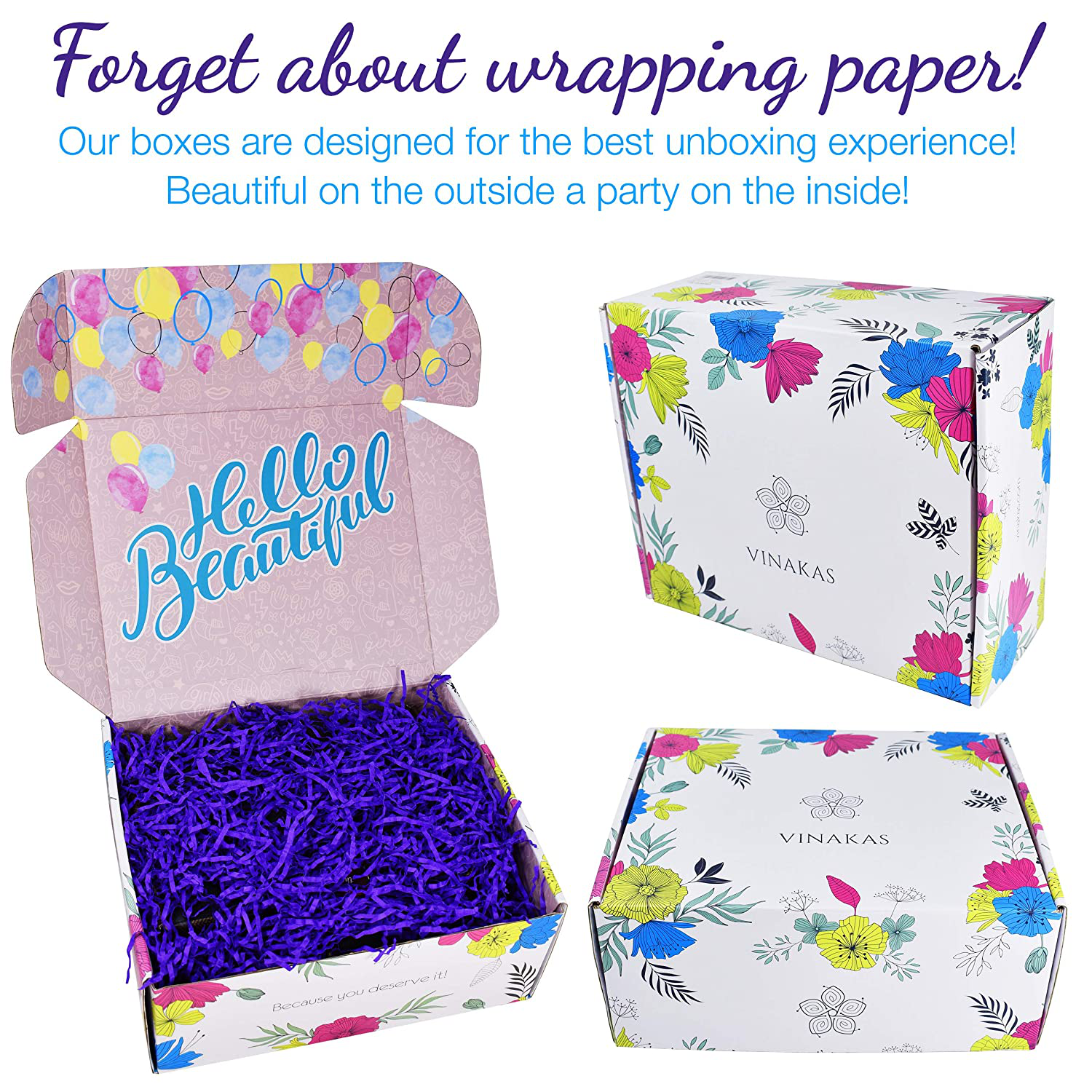 VINAKAS Gift Baskets for Women - This gift set for women contains12 Luxurious items. One of the Best Gifts for Her you'll be able to find - This unique Birthday Gifts for Women will surprise you. Arts & Entertainment > Party & Celebration > Gift Giving VINAKAS   