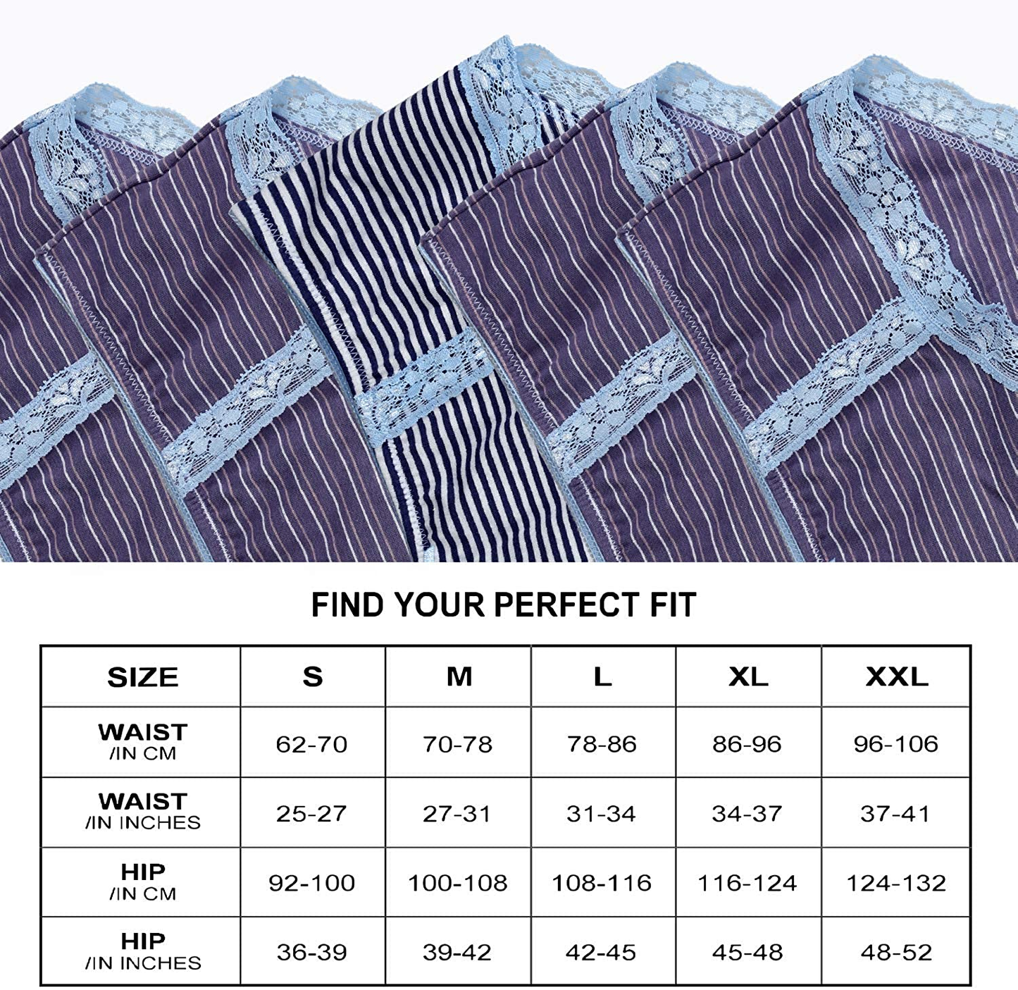 VOOKIIMO Soft Cotton Hipster Panties Womens Underwear Apparel & Accessories > Clothing > Underwear & Socks > Underwear VOOKIIMO   