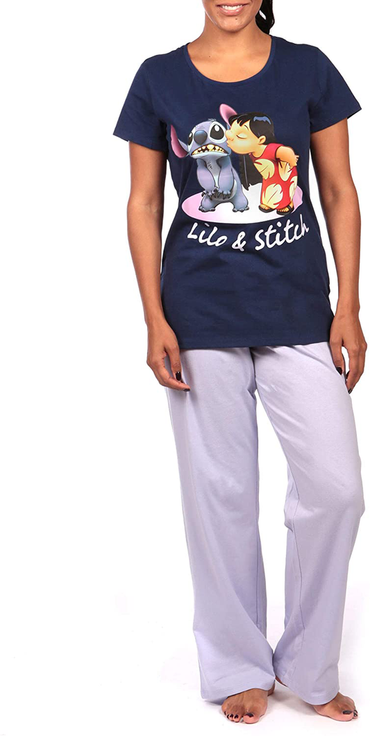 Disney Womens Lilo & Stitch Pajamas Apparel & Accessories > Clothing > Sleepwear & Loungewear > Pajamas Disney X-Large  