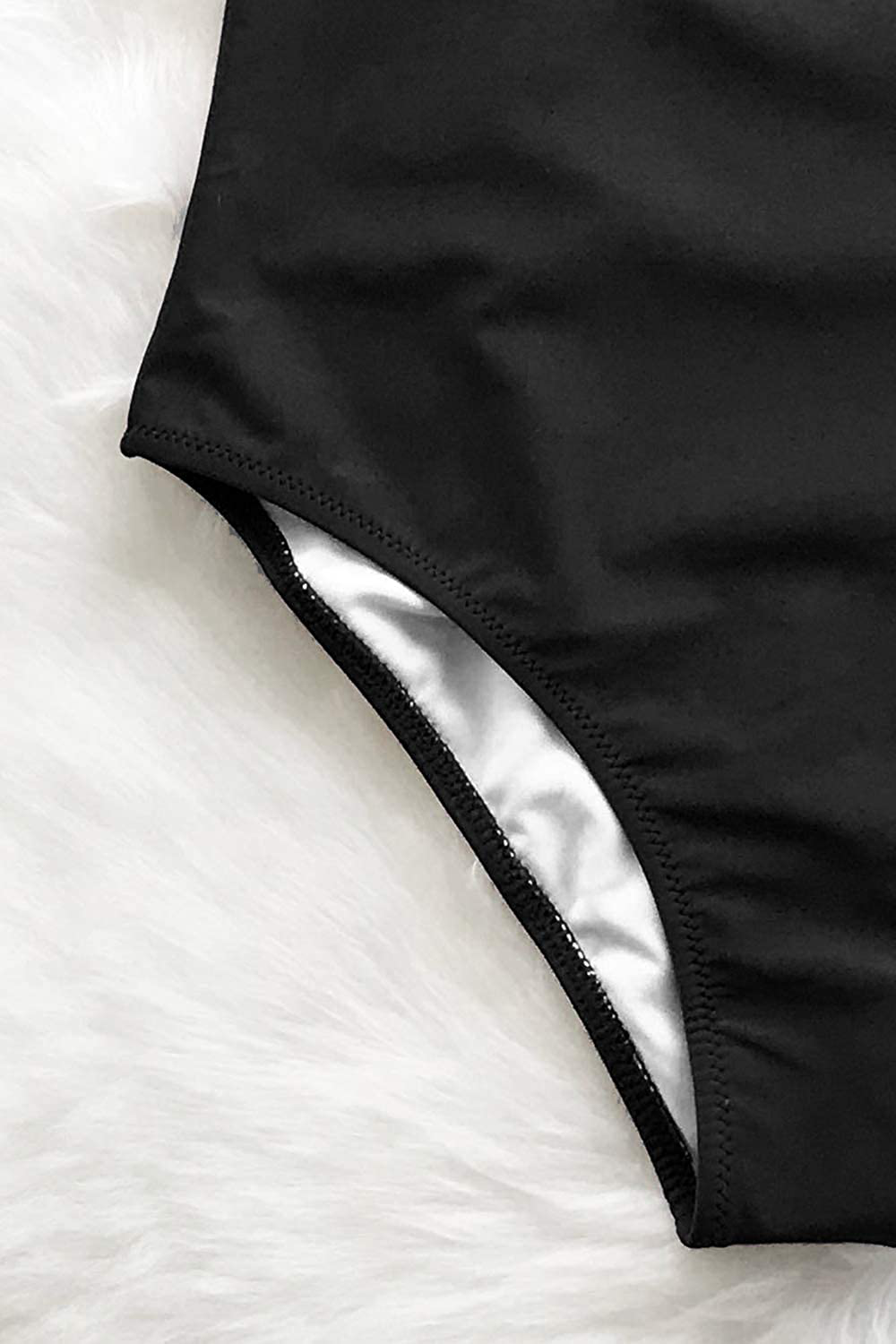 CUPSHE Women'S One Piece Swimsuit Ruffle Deep V Neck Strappy Swimwear Bathing Suits Apparel & Accessories > Clothing > Swimwear Kylie Max   