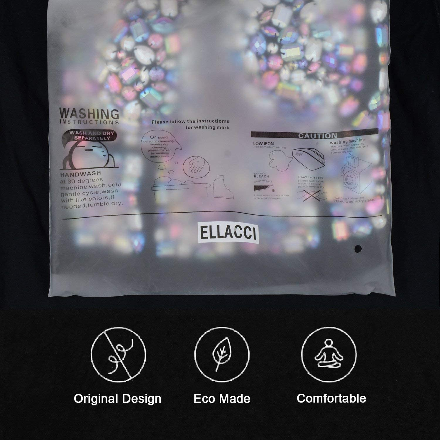 ELLACCI Women'S Sexy Rhinestone Bustier Crop Top Club Party Glitter Corset Top Bra Purple Apparel & Accessories > Clothing > Underwear & Socks > Lingerie ELLACCI   