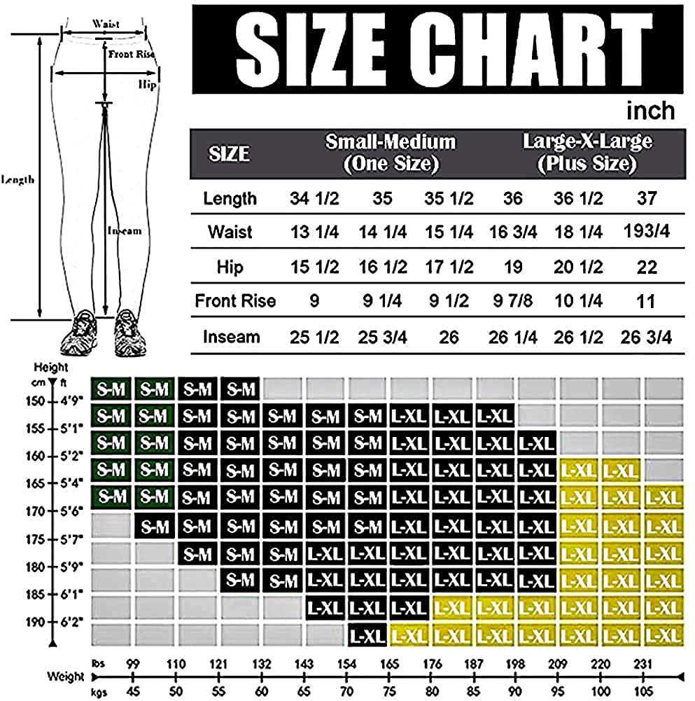 CTHH 2 Pack Leggings for Women-High Waisted Tummy Control Workout Running Black Yoga Pants Apparel & Accessories > Clothing > Activewear CTHH   