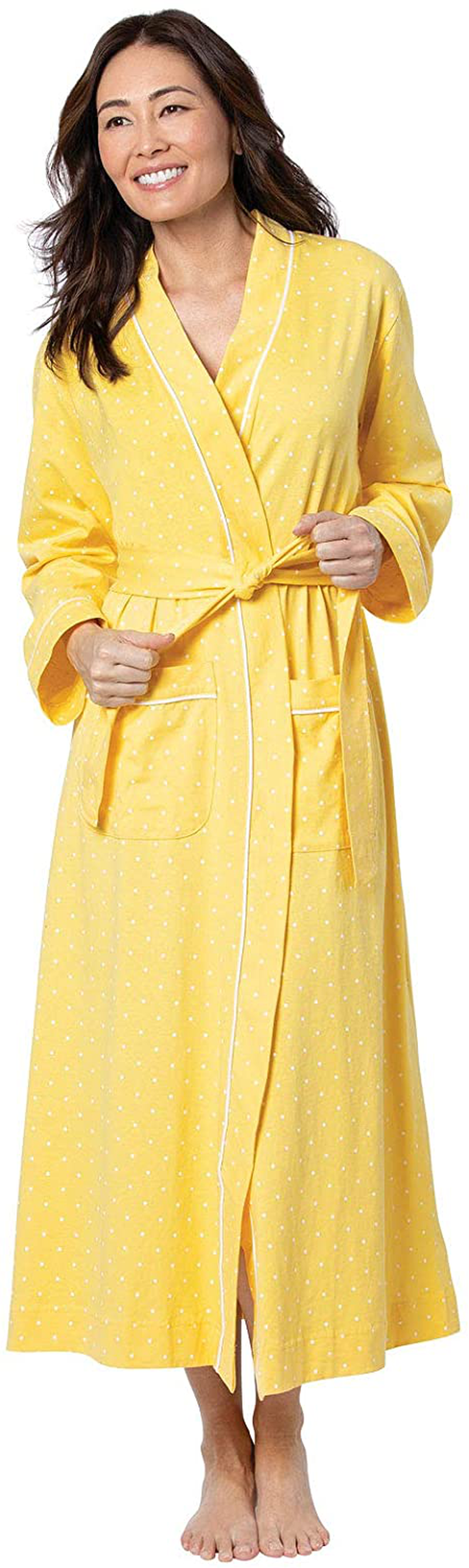 Pajamagram Long Women'S Cotton Robes - Soft Robe Womens Apparel & Accessories > Clothing > Sleepwear & Loungewear > Robes PajamaGram   
