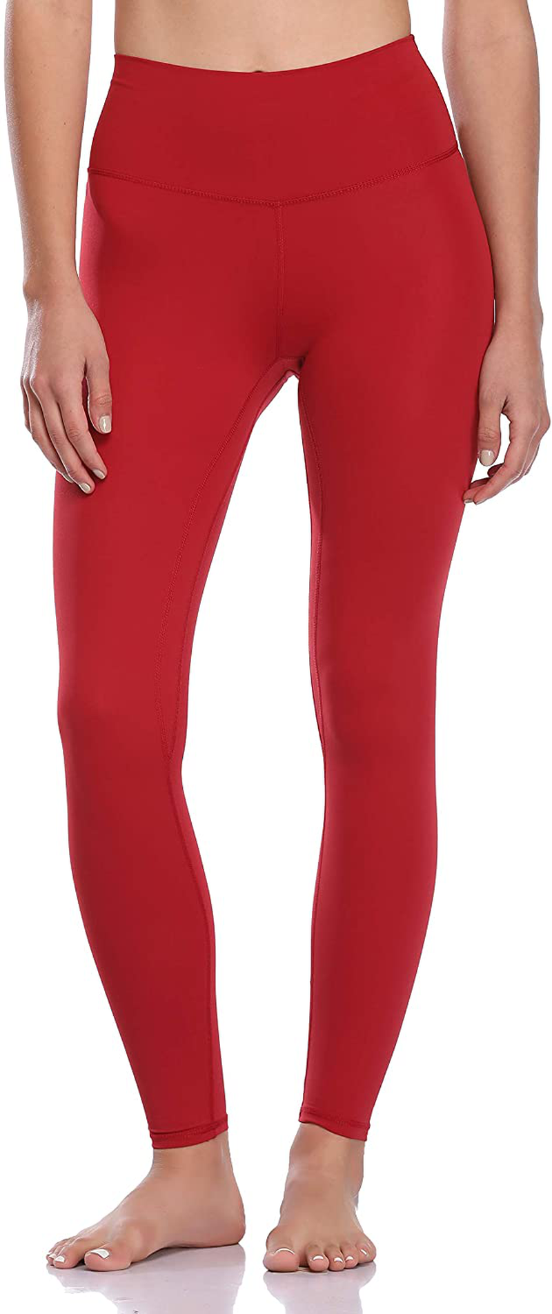 Colorfulkoala Women's Buttery Soft High Waisted Yoga Pants Full-Length Leggings Apparel & Accessories > Clothing > Activewear Colorfulkoala Rose Red Medium 