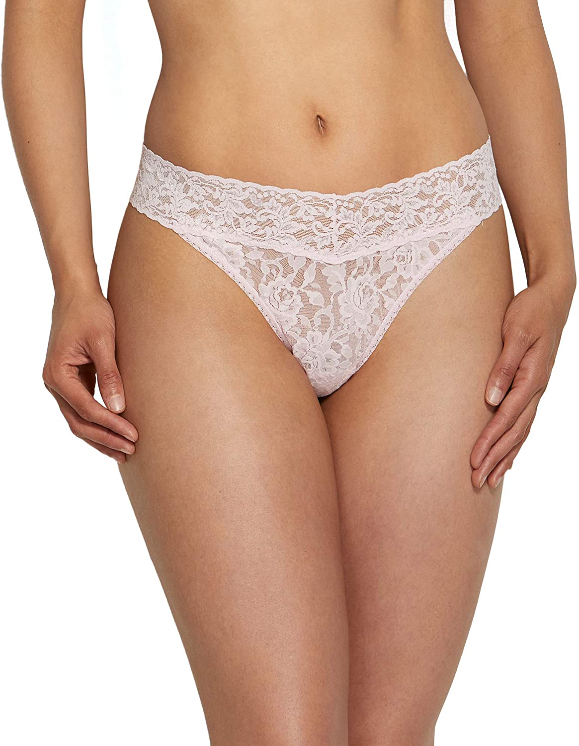 hanky panky, Signature Lace Original Rise Thong, One Size (4-14) Apparel & Accessories > Clothing > Underwear & Socks > Underwear hanky panky Bliss One Size 