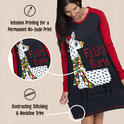 Lazy One V-Neck Nightshirts for Women, Animal Designs Apparel & Accessories > Clothing > Sleepwear & Loungewear > Nightgowns Kylie Max   