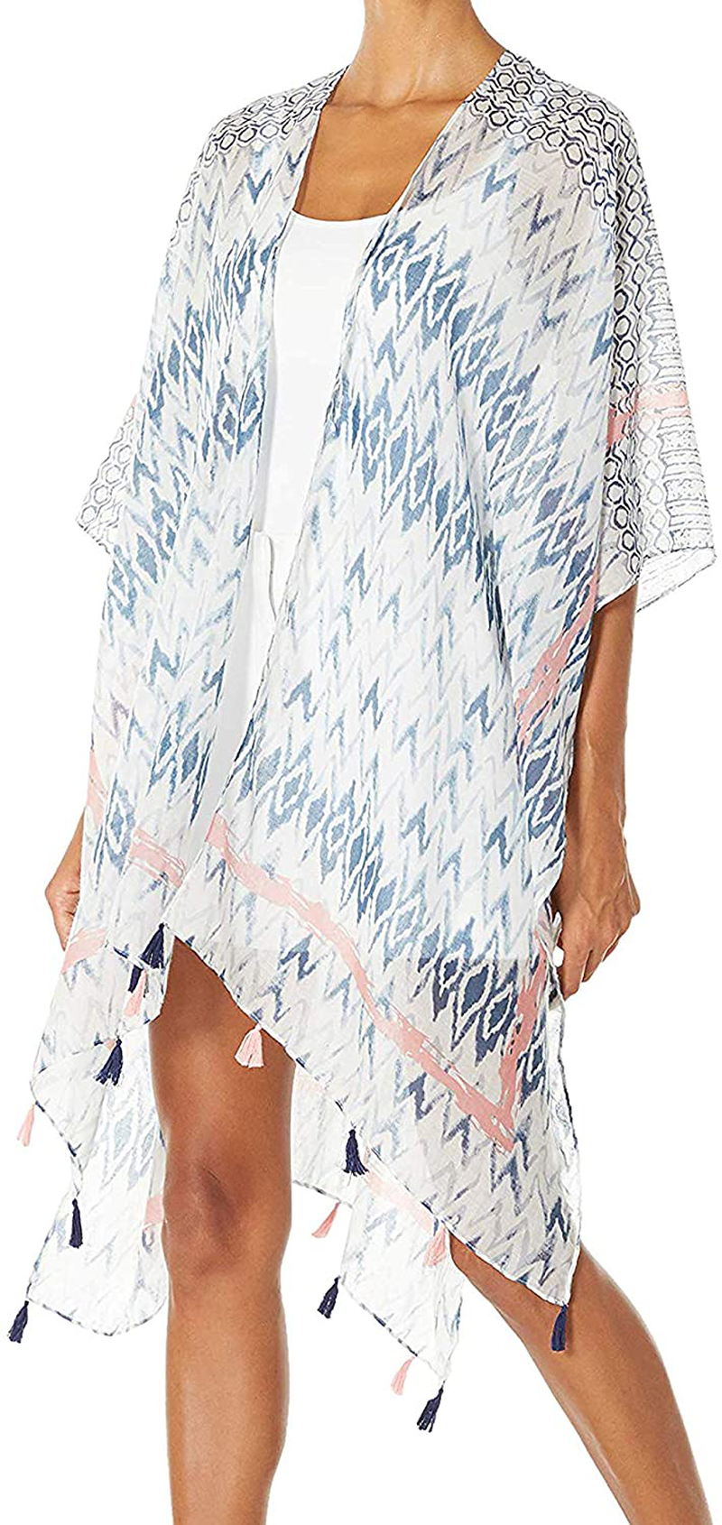 Moss Rose Women Summer Bikini Kimono Bathing Suit Cover Ups for Swimwear Apparel & Accessories > Clothing > Swimwear Kylie Max   