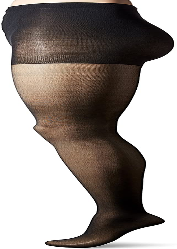 L'Eggs Women'S Sheer Energy Control Top Sheer Toe Pantyhose Apparel & Accessories > Clothing > Underwear & Socks > Shapewear L'eggs Jet Black 1 B