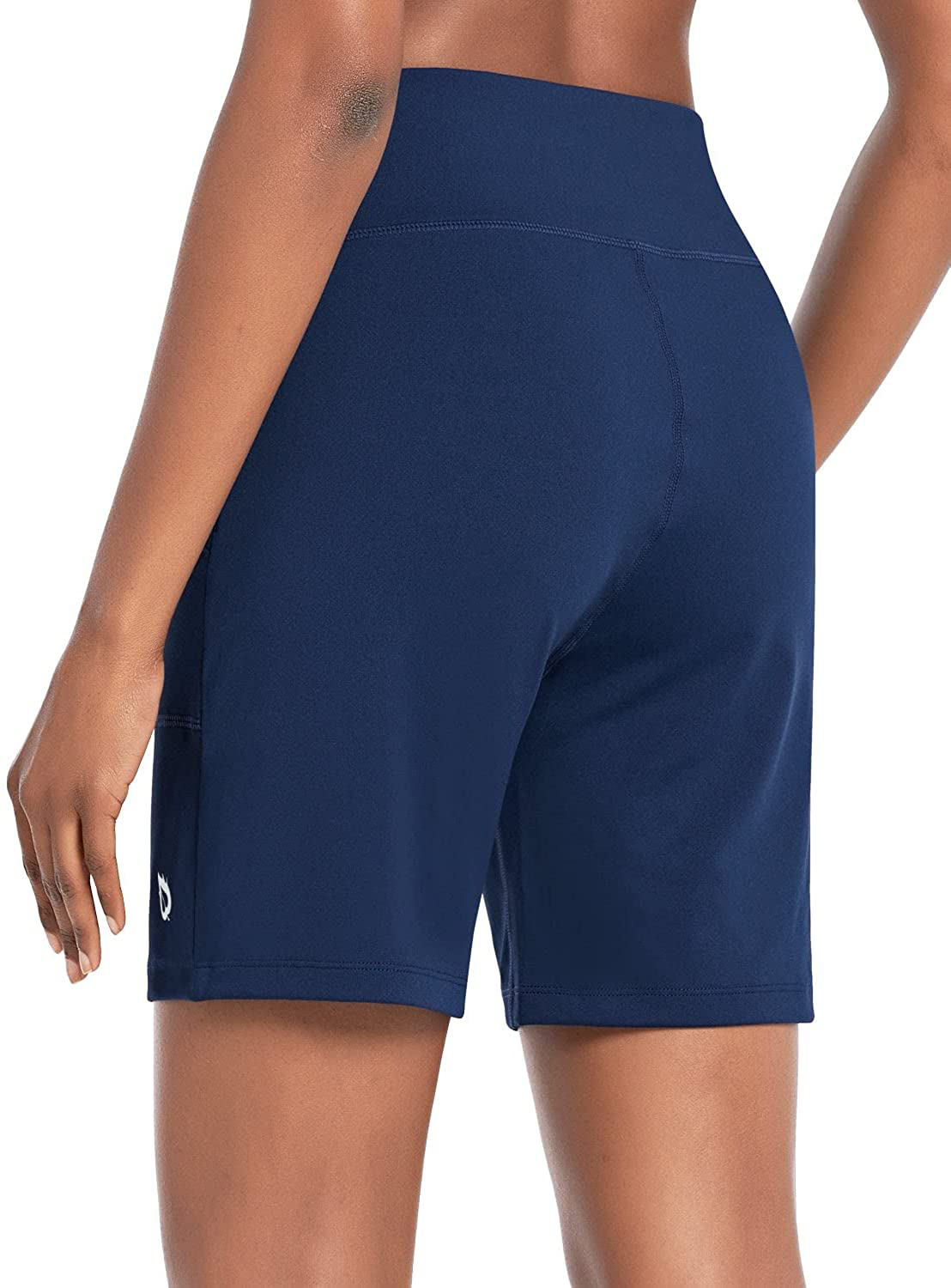 BALEAF Women'S 7" Athletic Long Shorts High Waisted Running Bermuda Shorts with Pockets Apparel & Accessories > Clothing > Shorts Kylie Max   