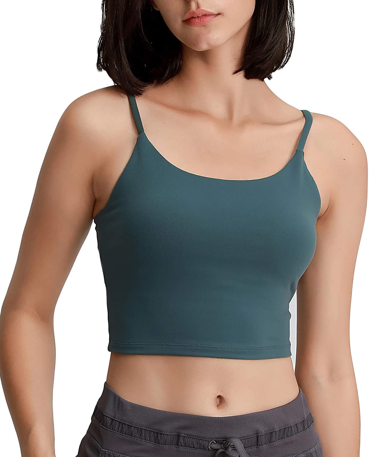 Lemedy Women Padded Sports Bra Fitness Workout Running Shirts Yoga Tank Top Apparel & Accessories > Clothing > Underwear & Socks > Bras Kylie Max   