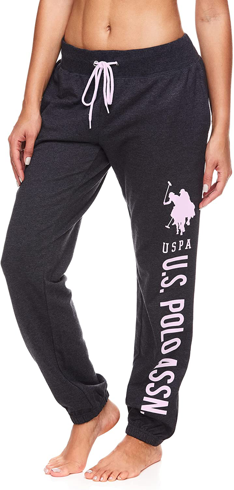 U.S. Polo Assn. Essentials Womens French Terry Joggers – Sweatpants for Women Apparel & Accessories > Clothing > Activewear Kylie Max   