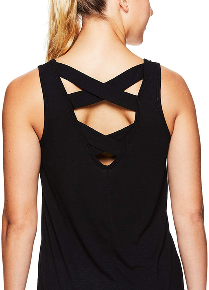 Gaiam Women'S Open Back Yoga Tank Top - Sleeveless Racerback Workout & Gym Shirt Apparel & Accessories > Clothing > Activewear Kylie Max   