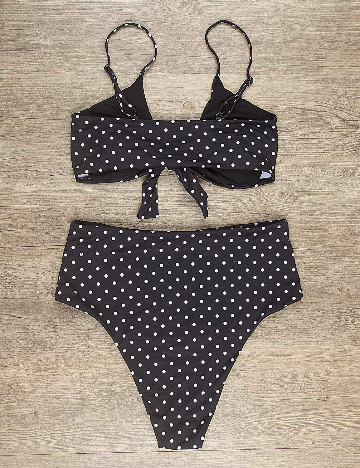 Blooming Jelly Womens High Waisted Bikini Set Tie Knot High Rise Two Piece Swimsuits Bathing Suits  Kylie Max   