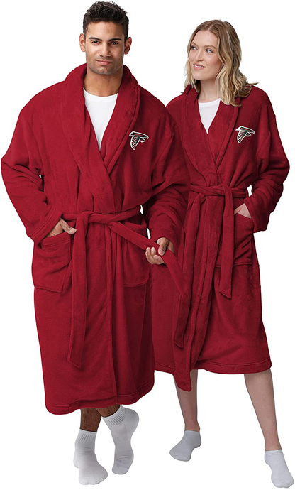 FOCO NFL Womens Team Logo Soft Lazy Day Robe Apparel & Accessories > Clothing > Sleepwear & Loungewear > Robes FOCO Team Color Atlanta Falcons One Size