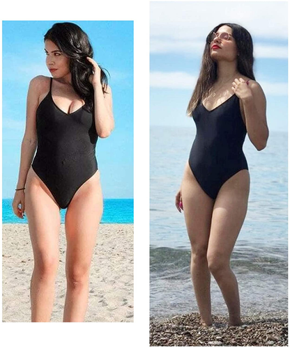 SOLY HUX Women'S Plunge Neck Cross Back High Cut One Piece Bathing Suits Swimsuit Apparel & Accessories > Clothing > Swimwear Kylie Max   