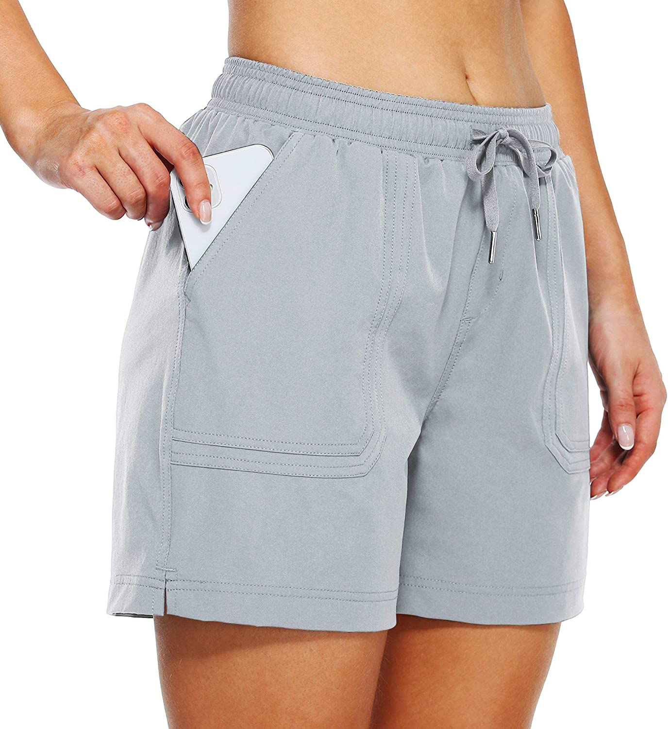 Willit Women'S 5" Hiking Shorts Golf Athletic Outdoor Shorts Quick Dry Workout Summer Water Shorts with Pockets Apparel & Accessories > Clothing > Shorts Kylie Max   
