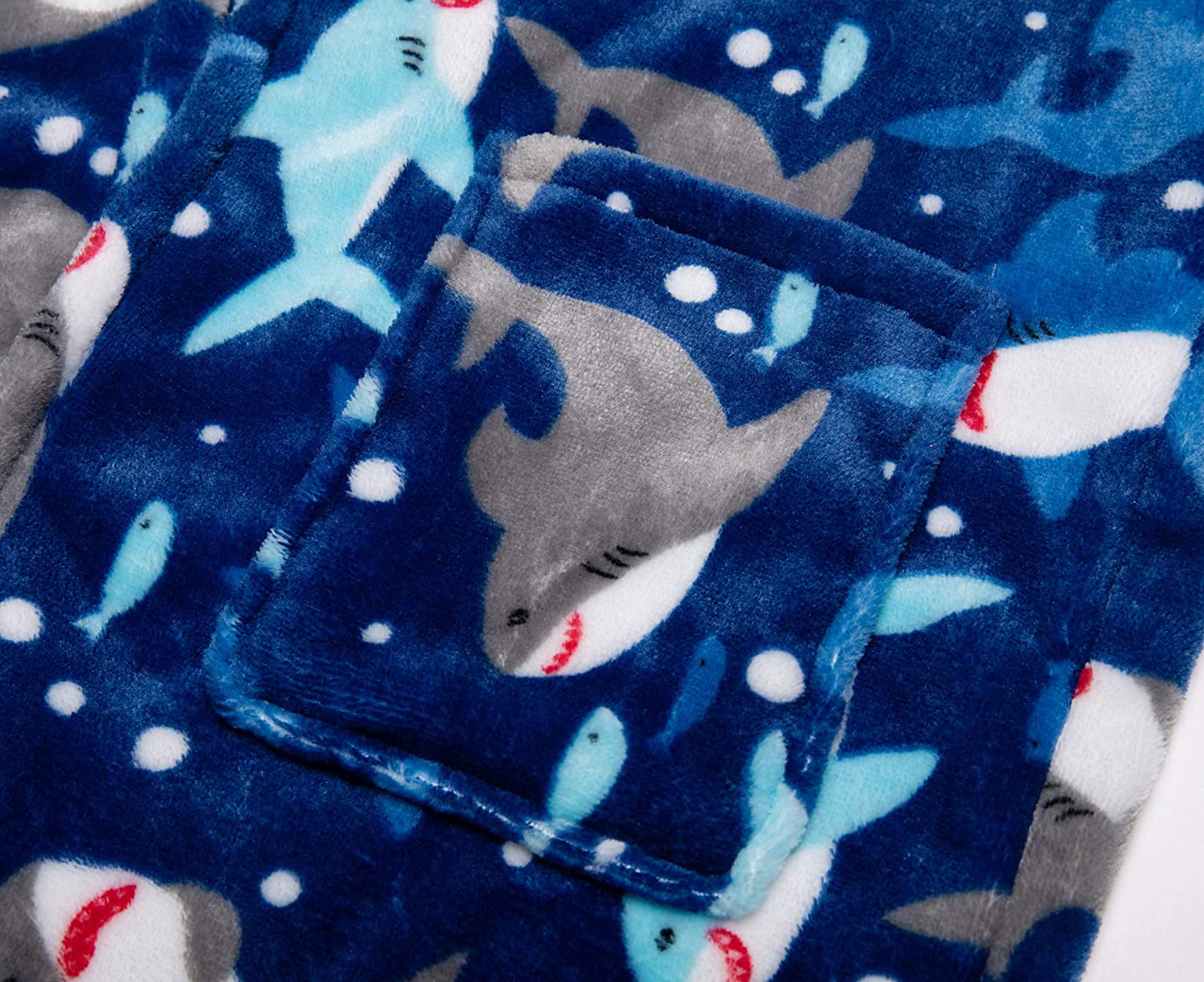 Kids Little Boys Girls Cartoon Hooded Bathrobe Toddler Robe Pajamas Sleepwear Apparel & Accessories > Clothing > Sleepwear & Loungewear > Robes Kylie Max   