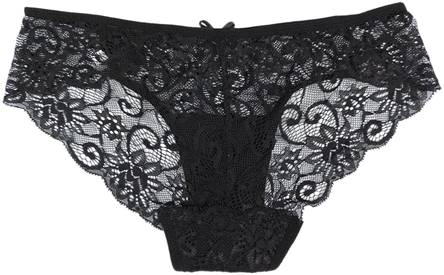 Sunm Boutique Womens Underwear Invisible Seamless Bikini Lace Underwear Half Back Coverage Panties Apparel & Accessories > Clothing > Underwear & Socks > Underwear Sunm Boutique   