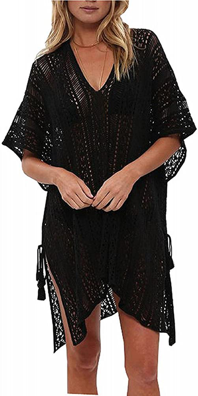 Beskie Bathing Suit Cover up Bikini Swimsuit Crochet Beachwear Swimwear Dress Apparel & Accessories > Clothing > Swimwear Kylie Max   