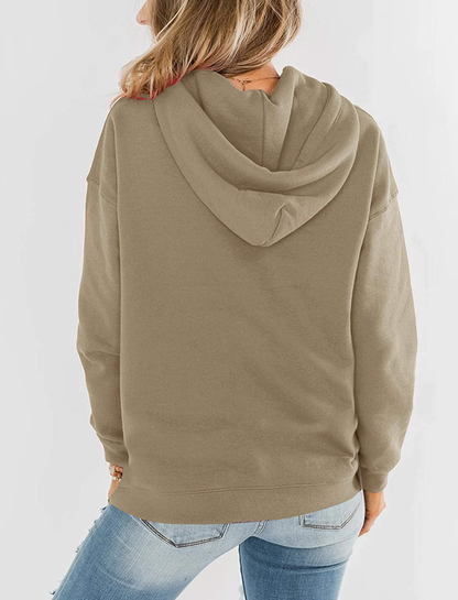 Bingerlily Women'S Casual Hoodies Long Sleeve Solid Lightweight Pullover Tops Loose Sweatshirt with Pocket Apparel & Accessories > Clothing > Activewear Kylie Max   