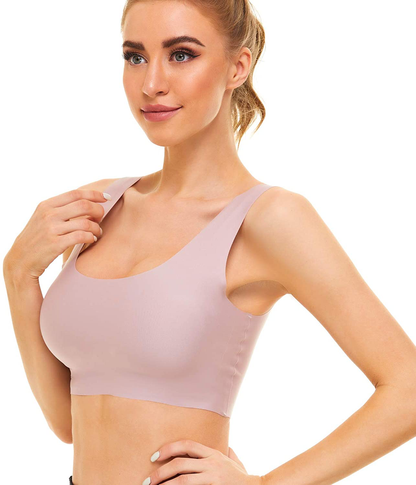 UOTJCNR Women'S Seamless Wireless Invisible Bra Comfy Sleep Bras Thin Soft Daily Bras for Yoga Sport Apparel & Accessories > Clothing > Underwear & Socks > Bras Kylie Max   