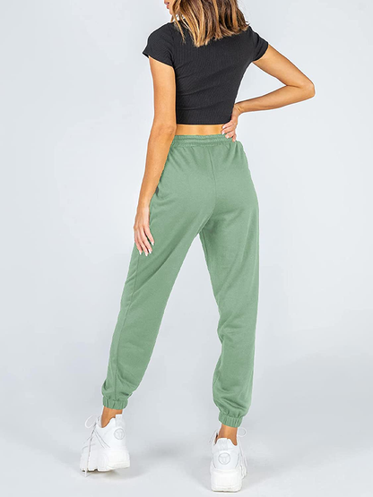 AUTOMET Women'S Cinch Bottom Sweatpants High Waisted Athletic Joggers Lounge Pants with Pockets Apparel & Accessories > Clothing > Activewear Kylie Max   