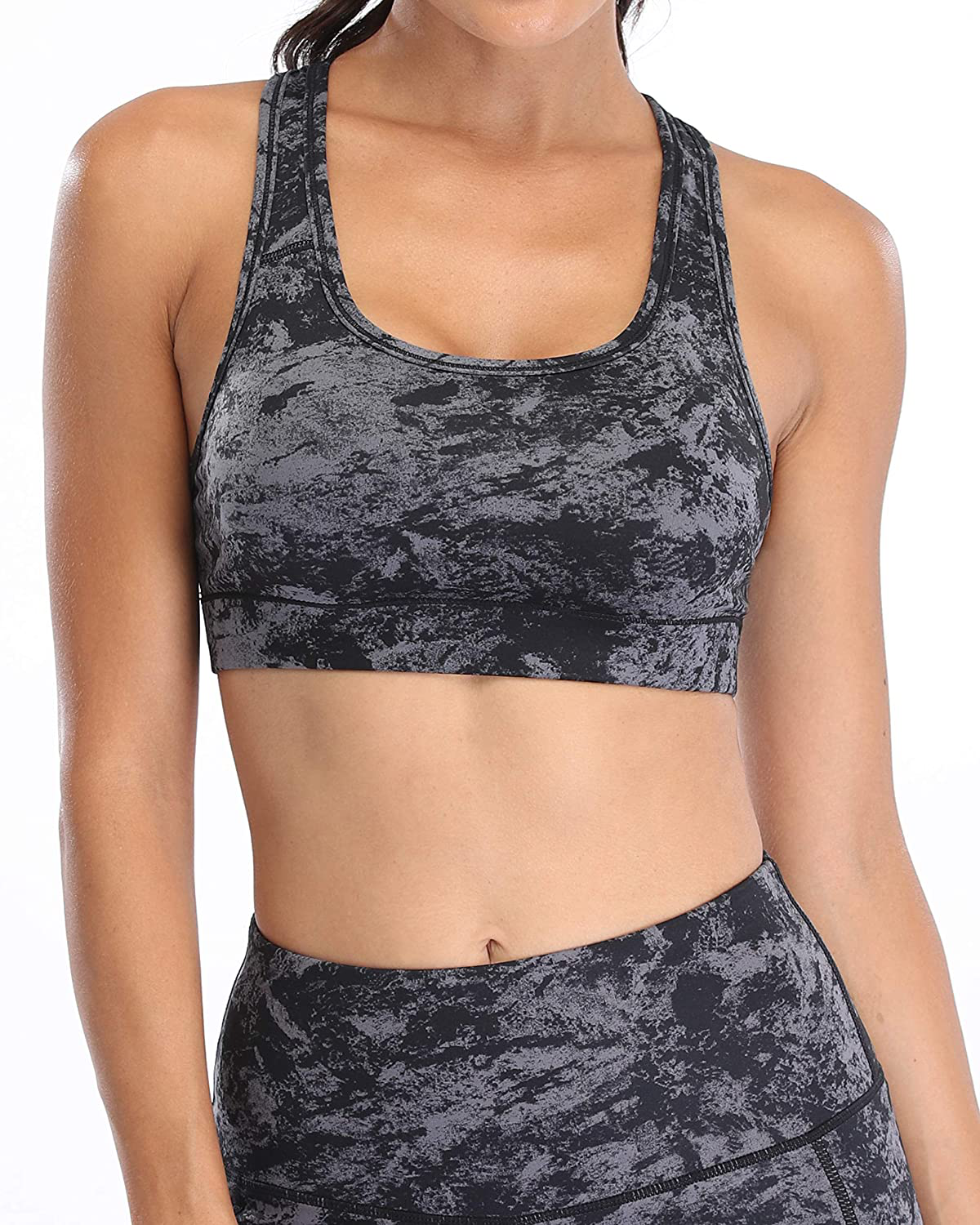 Oalka Women'S Racerback Sports Fitness Support Workout Running Bras Apparel & Accessories > Clothing > Underwear & Socks > Bras Kylie Max   