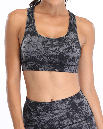 Oalka Women'S Racerback Sports Fitness Support Workout Running Bras Apparel & Accessories > Clothing > Underwear & Socks > Bras Kylie Max   