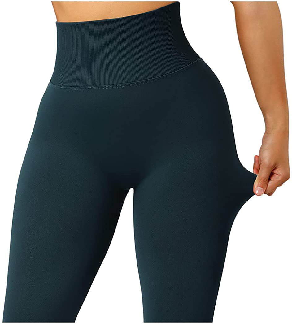 SUUKSESS Women Scrunch Butt Lifting Seamless Leggings Booty High Waisted Workout Yoga Pants Apparel & Accessories > Clothing > Activewear SUUKSESS   