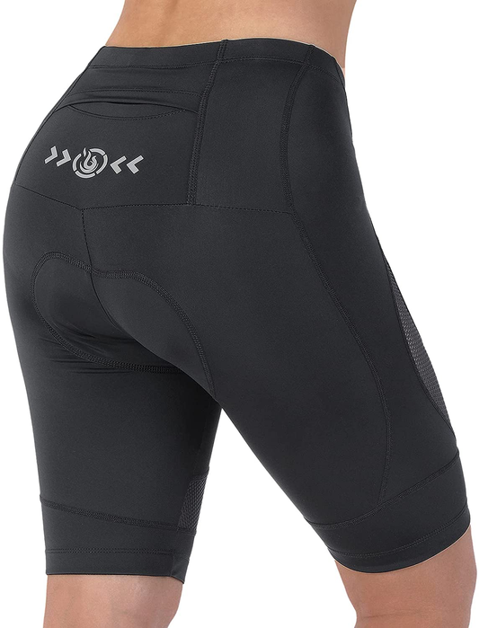 Beroy Bike Shorts Women 3D Gel Padded with Pocket Indoor- Outdoor Cycling Spining - Shorts Apparel & Accessories > Clothing > Shorts Kylie Max   