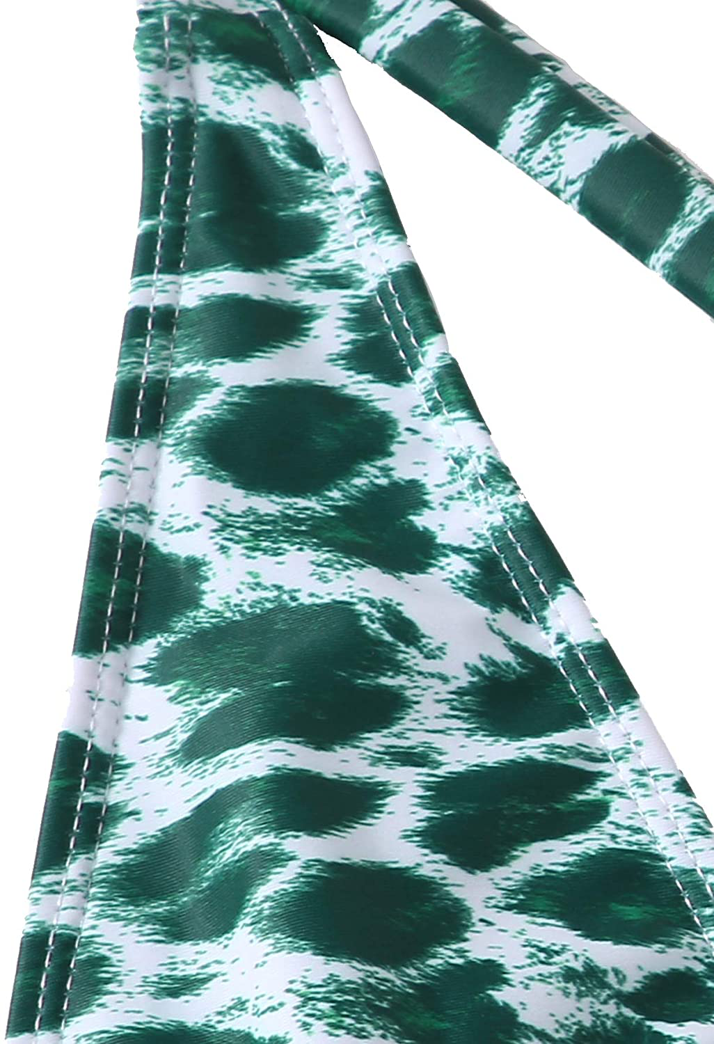 Sweatyrocks Women'S Sexy Bathing Suits Criss Cross Tie Knot Front Deep V Open Back Leopard One Piece Swimwear Apparel & Accessories > Clothing > Swimwear Kylie Max   