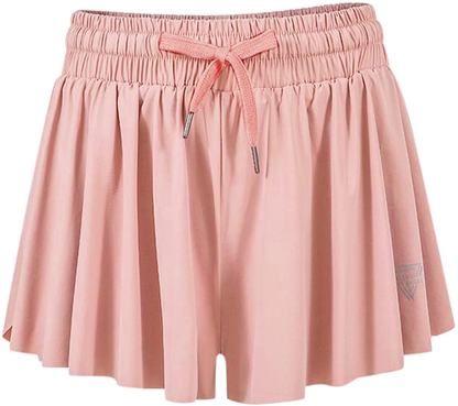 Burband Womens High Waisted Flowy Tennis Skirts Gym Yoga Pants Stretchy Pleated Golf Biker Shorts Summer Cute Lounge Skirts Apparel & Accessories > Clothing > Underwear & Socks > Shapewear Burband   