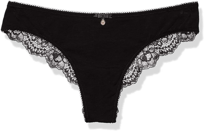 Emporio Armani Women'S Deluxe Cotton Brazilian Brief Apparel & Accessories > Clothing > Underwear & Socks > Underwear Emporio Armani Black X-Small 