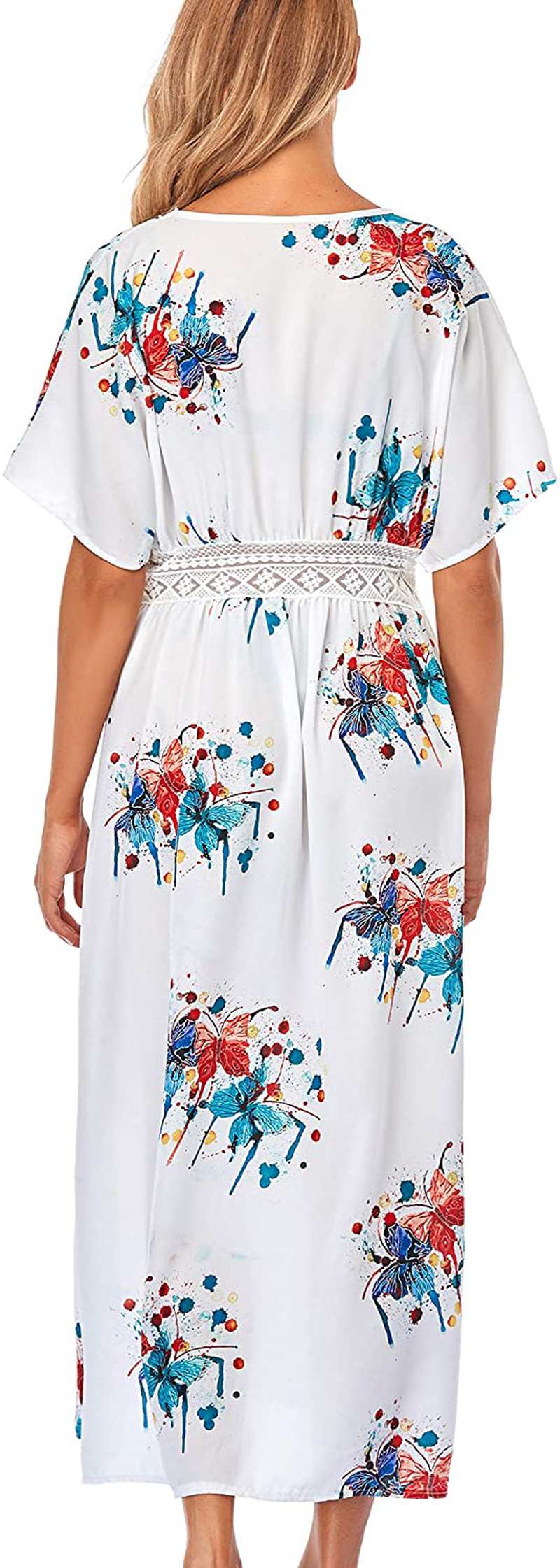 Wander Agio Womens Bikini Cover Ups Beach Coverup Swimsuits Sunscreen Long Top Apparel & Accessories > Clothing > Swimwear Kylie Max   