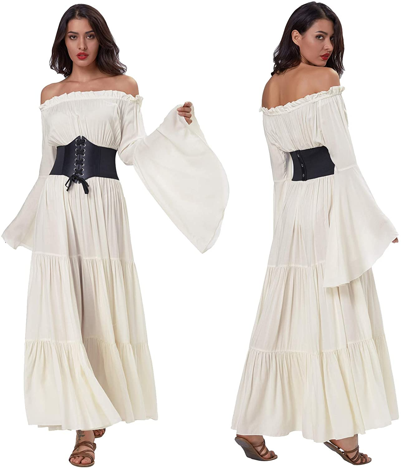 GRACE KARIN Lace-Up Cinch Belt Tied Corset Elastic Waist Belt Apparel & Accessories > Clothing Accessories > Belts GRACE KARIN   