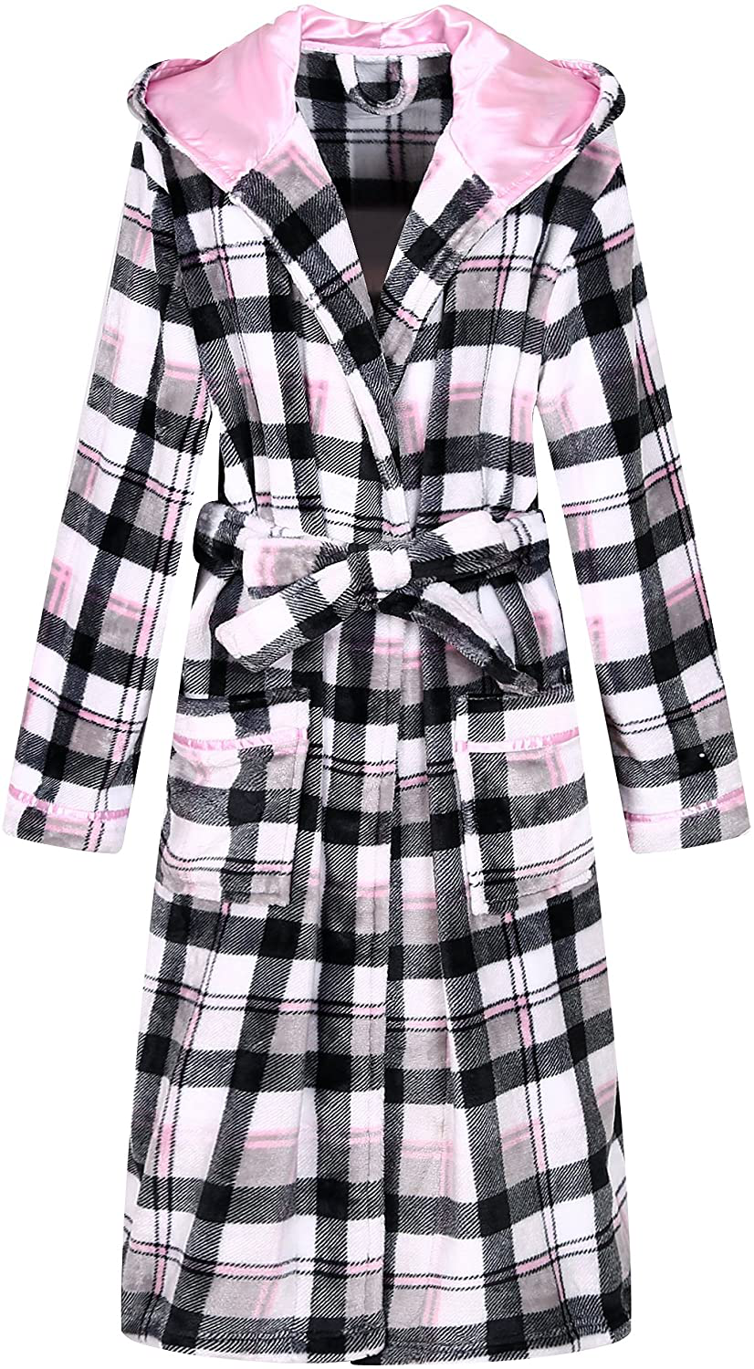 Richie House Women'S Plush Soft Warm Fleece Bathrobe Robe RH1591 Apparel & Accessories > Clothing > Sleepwear & Loungewear > Robes Richie House   