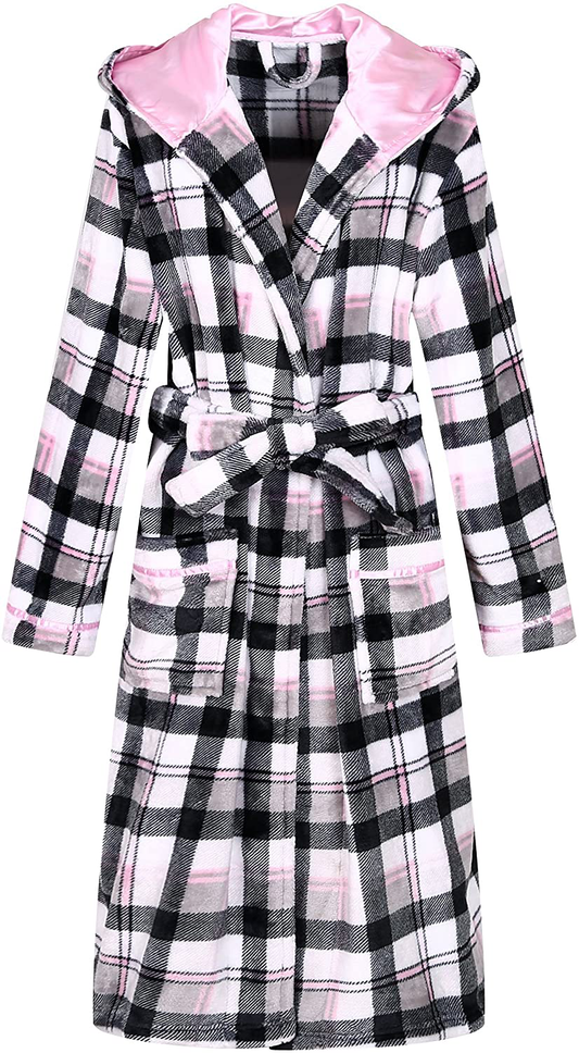 Richie House Women'S Plush Soft Warm Fleece Bathrobe Robe RH1591 Apparel & Accessories > Clothing > Sleepwear & Loungewear > Robes Richie House   