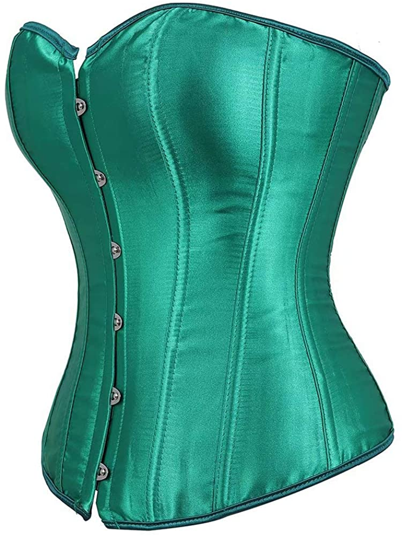 Leather Corsets for Women Bustier Lingerie Top Punk Rock Waist Cincher Basque Halloween Costume Apparel & Accessories > Clothing > Underwear & Socks > Lingerie jutrisujo   