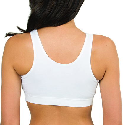 Fruit of the Loom Women'S Shirred Front Sport Bra with Removable Pads, 2-Pack Apparel & Accessories > Clothing > Underwear & Socks > Bras Kylie Max   