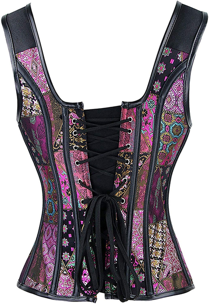 Blidece Women'S Sexy Boned Lace up Push up Shapewear Top Overbust Corset Bustier Apparel & Accessories > Clothing > Underwear & Socks > Lingerie Blidece   