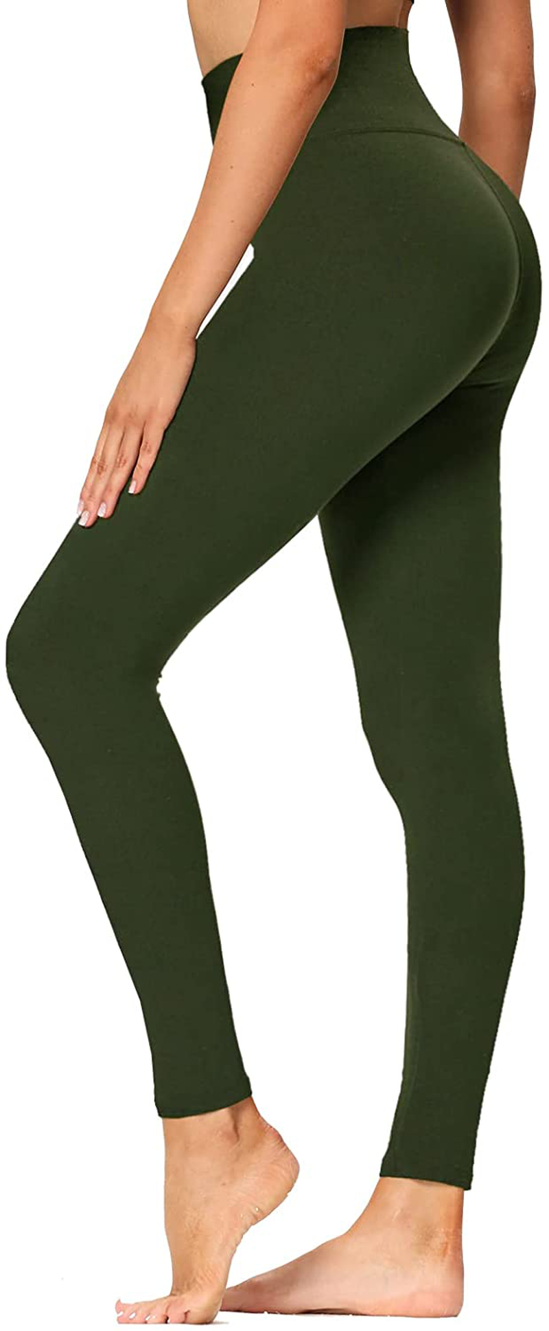 High Waisted Leggings for Women - Soft Athletic Tummy Control Pants for Running Cycling Yoga Workout - Reg & Plus Size Apparel & Accessories > Clothing > Activewear syrinx   