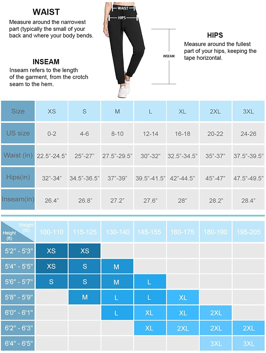 BALEAF Women'S Sweatpants Joggers Cotton Yoga Lounge Sweat Pants Casual Running Tapered Pants with Pockets Apparel & Accessories > Clothing > Activewear Kylie Max   
