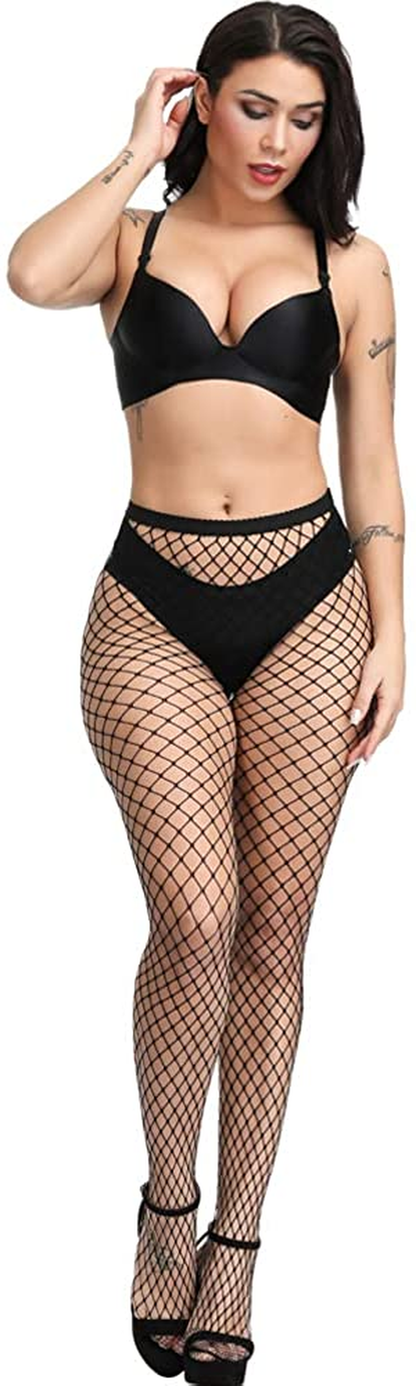 PERAMBRY Women'S Fishnet Tights High Waist Fishnet Tights Black Fishnet Stockings Mesh Fishnet Apparel & Accessories > Clothing > Underwear & Socks > Shapewear PERAMBRY   