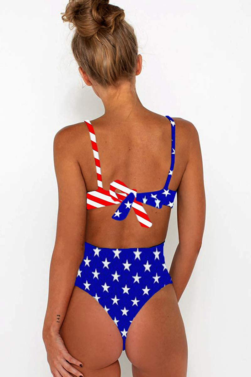 CHYRII Women'S Sexy Criss Cross High Waisted Cut Out One Piece Monokini Swimsuit Apparel & Accessories > Clothing > Swimwear Kylie Max   