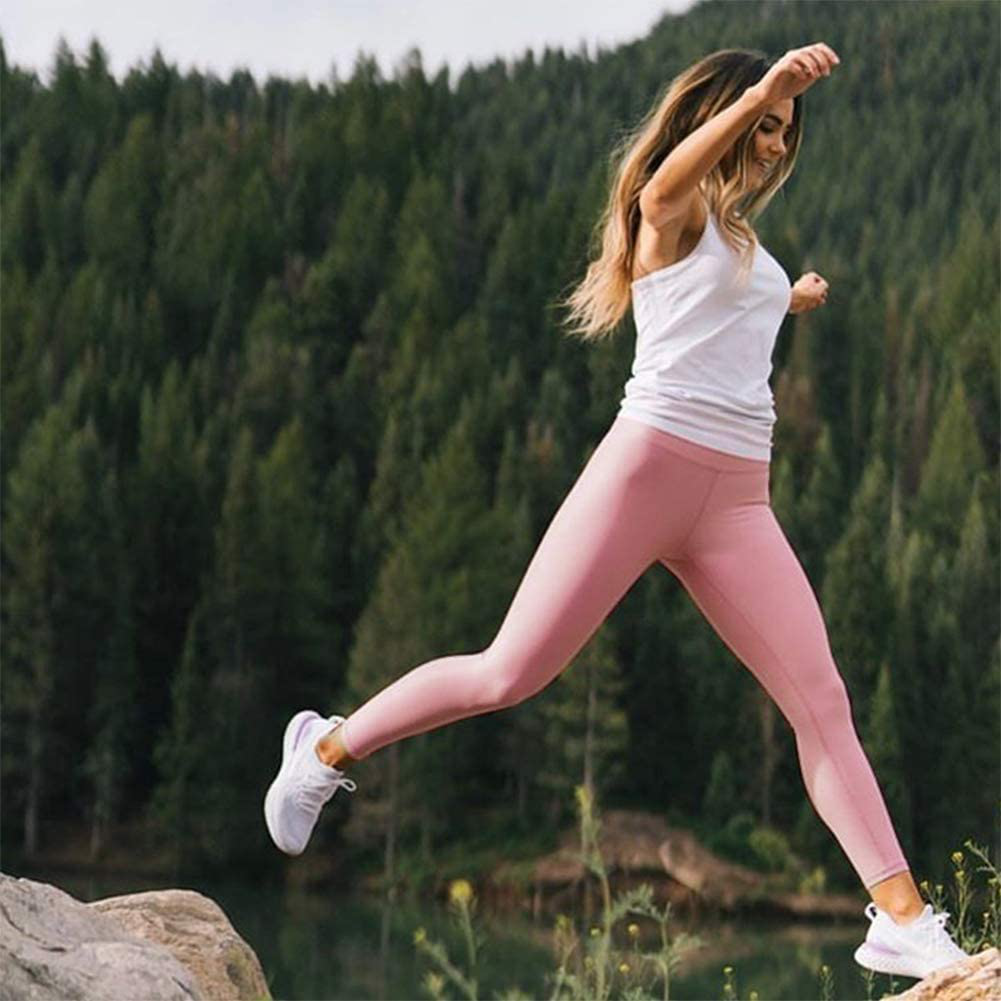 High Waisted Leggings for Women - Soft Athletic Tummy Control Pants for Running Cycling Yoga Workout - Reg & Plus Size Apparel & Accessories > Clothing > Activewear syrinx   