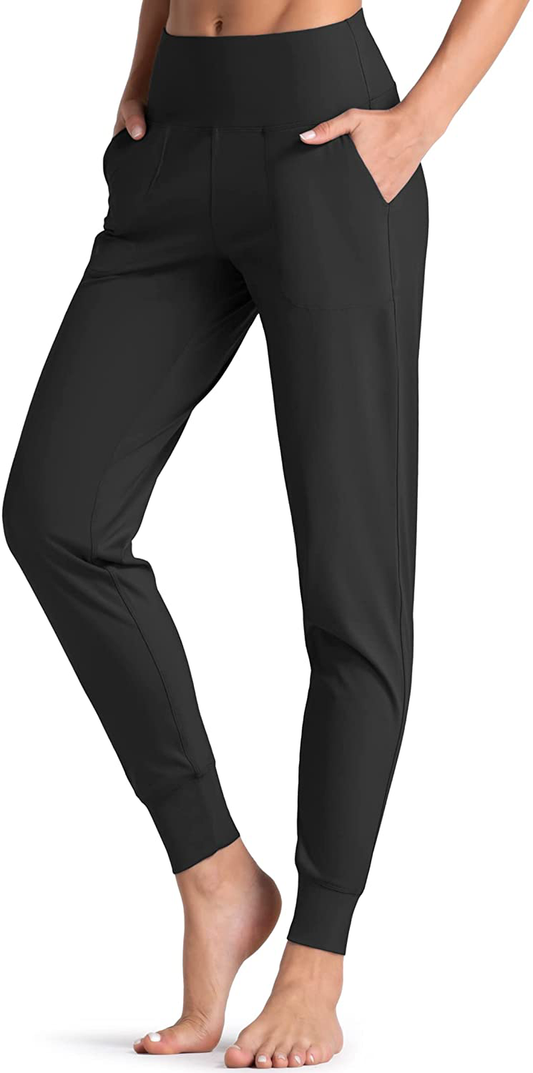 Wjustforu Women'S High Waist Joggers Sweatpants Lightweight & Comfortable Yoga Pants with Pockets Apparel & Accessories > Clothing > Activewear Kylie Max   